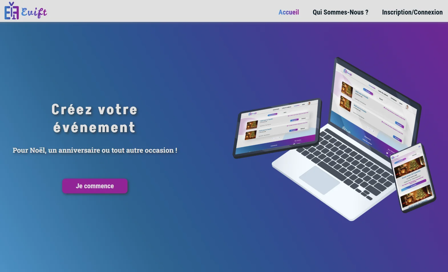 Aperçu du projet Evift